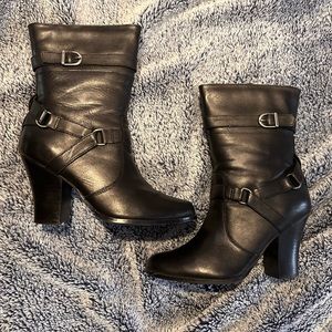 Women’s Harley Davidson Black Leather Boots sz 9